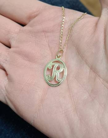 Colgante Inicial "R" oro...