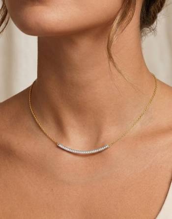 Gargantilla oro bicolor 18k...