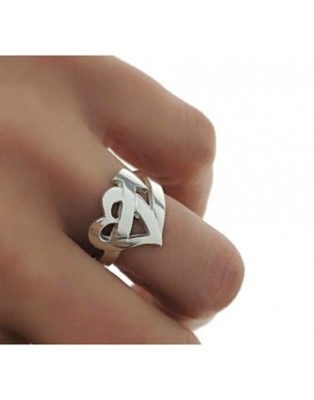 Anillo plata corazón