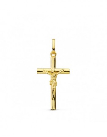 Cruz oro 18k cristo palo...